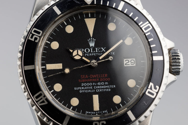 1972 Rolex Double Red Sea-Dweller 1665 with MK III Dial