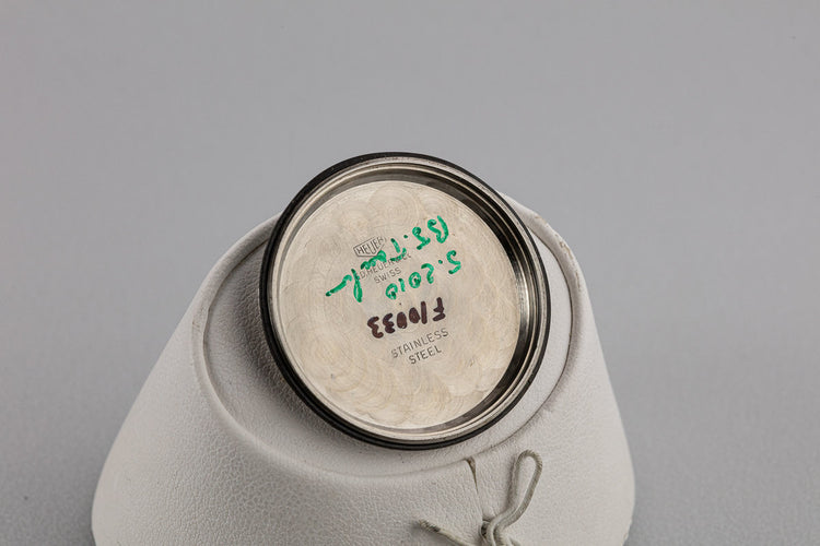 Heuer Carrera 2447 D with Early "Pie Pan" Dial and Sun Stamp Buckle