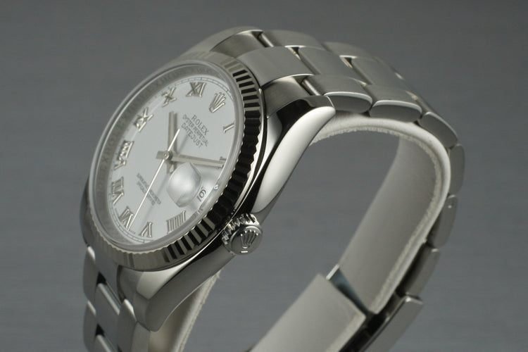 2006 Rolex DateJust 116234 with White Roman Numeral Dial