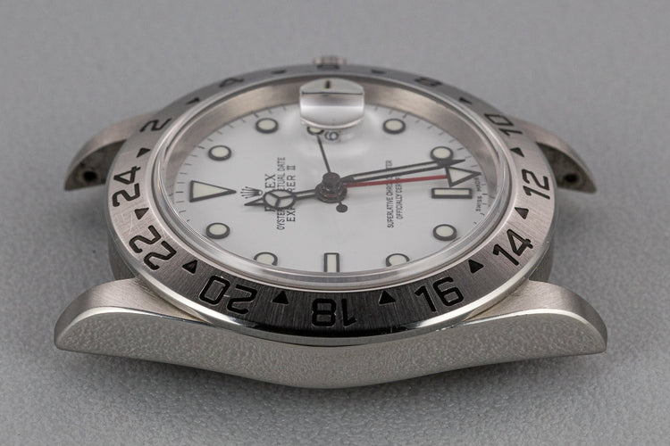 2003 Rolex Explorer II 16570 T White Dial