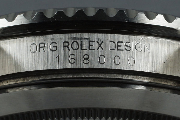 1987 Rolex Submariner 168000 with Box and Papers