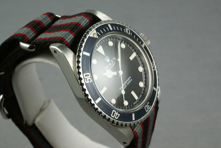 Rolex Submariner 5513 L serial on Nato