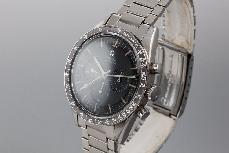 1967 Omega Straight Lug Pre-Moon Speedmaster Professional 105.003 with Extract from the Archives Paper and Case