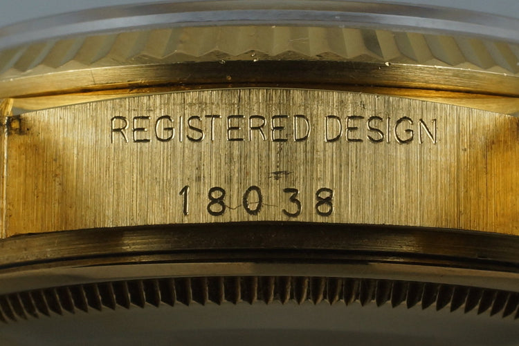 1979 Rolex YG Day-Date 18038 with Wood Dial