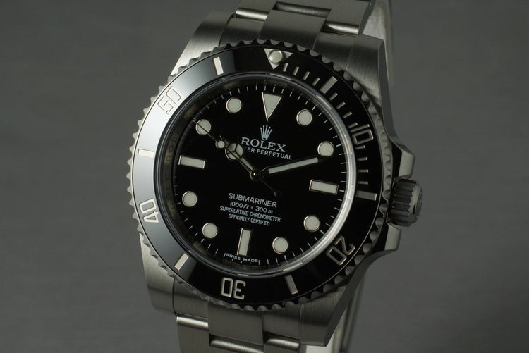 2015 Rolex Submariner 114060