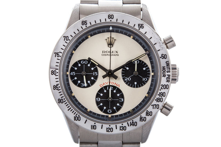 1970 Rolex Daytona 6262 with White Paul Newman Dial and Papers
