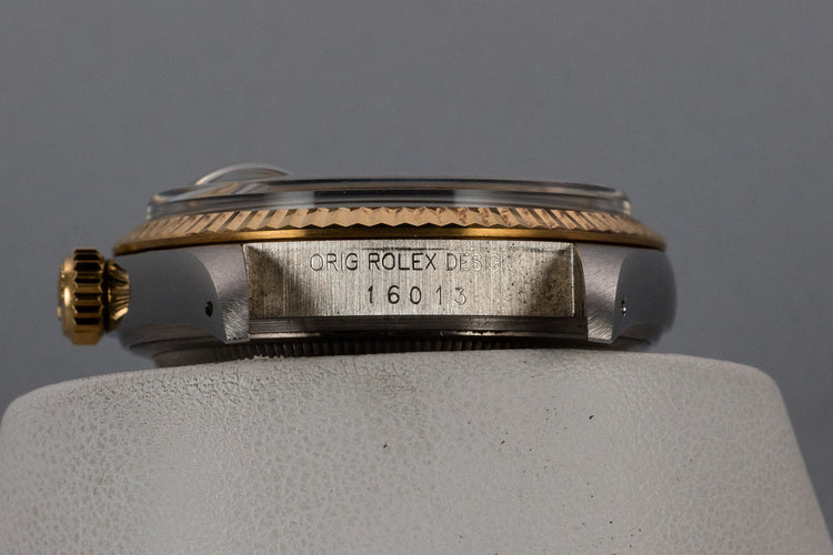 1986 Rolex Two-Tone DateJust 16013 Champagne Linen Dial with Box and Papers