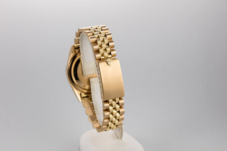 1999 Rolex 18K YG DateJust 16248 "Bark Master" with White Roman Numeral Dial