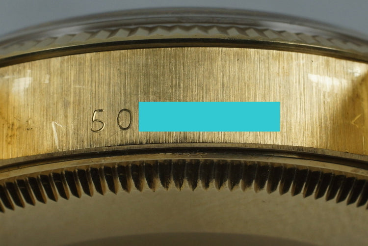 1977 Rolex YG Oyster Perpetual 1005 with Box and Papers