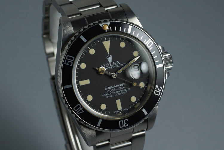 1984 Rolex Submariner 16800 with Box and Papers
