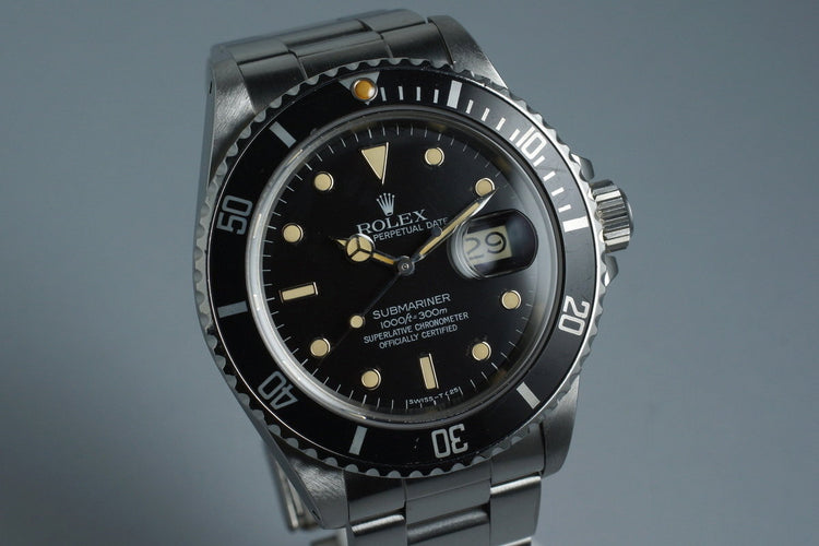 1985 Rolex Submariner 16800