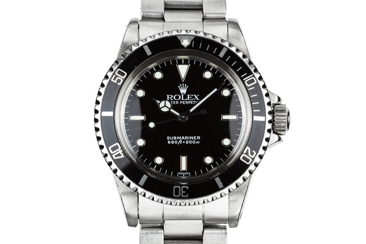 1985 Rolex Submariner 5513 with SWISS Only Service Dial