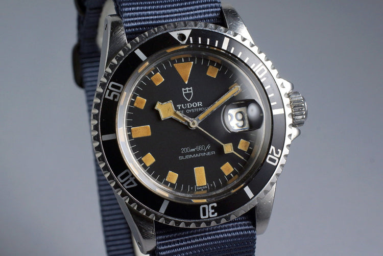 1981 Tudor Submariner 94110 Black Snowflake