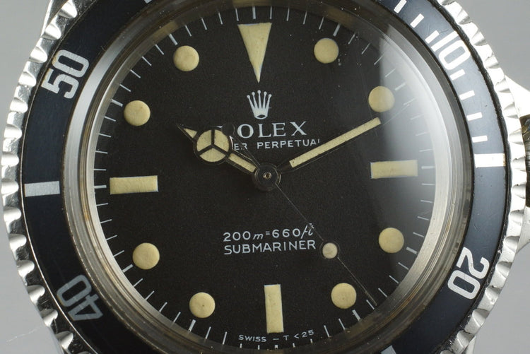 1967 Rolex Submariner 5513 Meters First with RSC Papers
