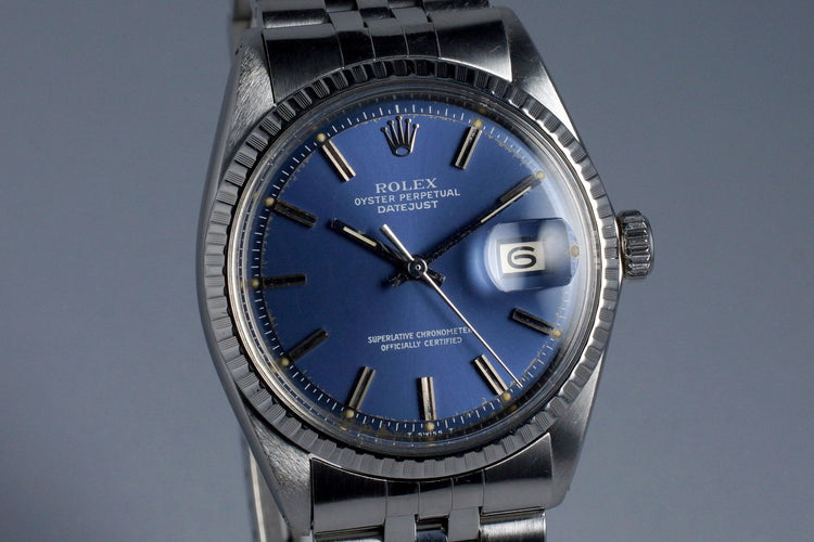 1970 Rolex DateJust 1603 Blue Dial