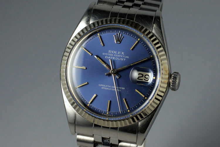 1972 Rolex DateJust 1601 Blue Dial