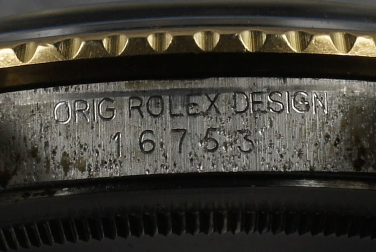 Rolex GMT Two Tone 16753 with Black Dial