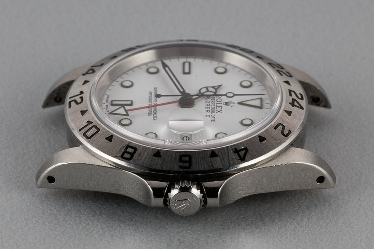 2002 Rolex Explorer II 16570 White Dial