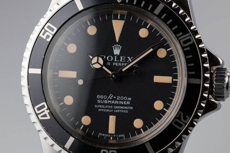 1975 Rolex Submariner 5512 with Serif Dial
