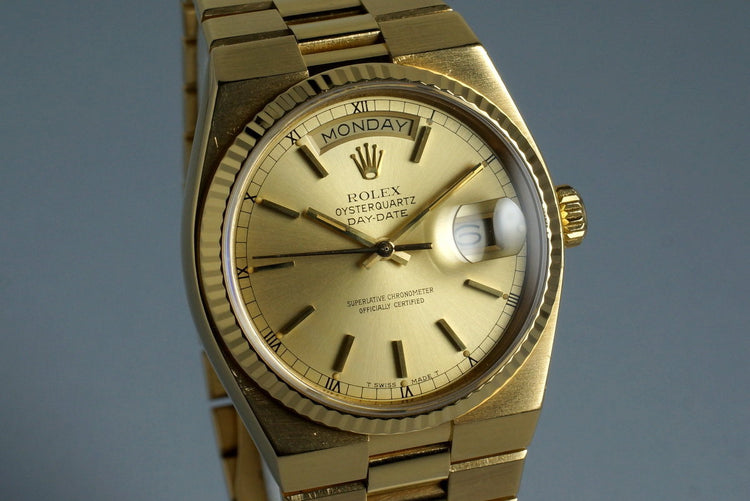 1978 YG OysterQuartz Day-Date 19018 with Box and Papers