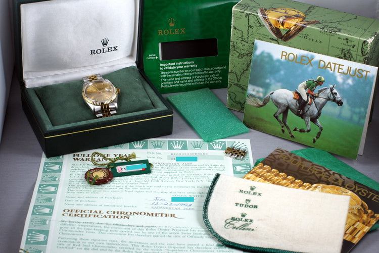 1992 Rolex Two Tone DateJust 16233 with Box and Papers