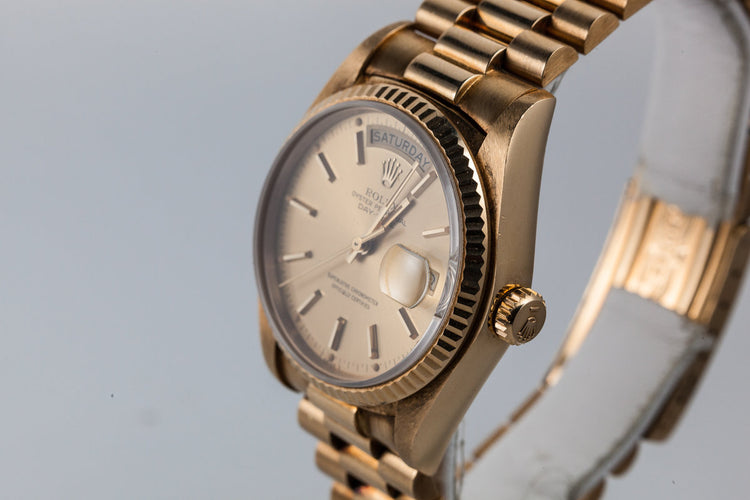 1980 Rolex 18K Day-Date 18038