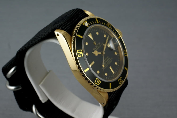 1984 Submariner 18K 16808 with Black Nipple Dial