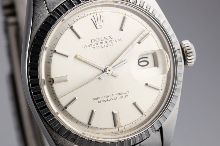 1968 Rolex DateJust 1603 with No Lume Silver Dial