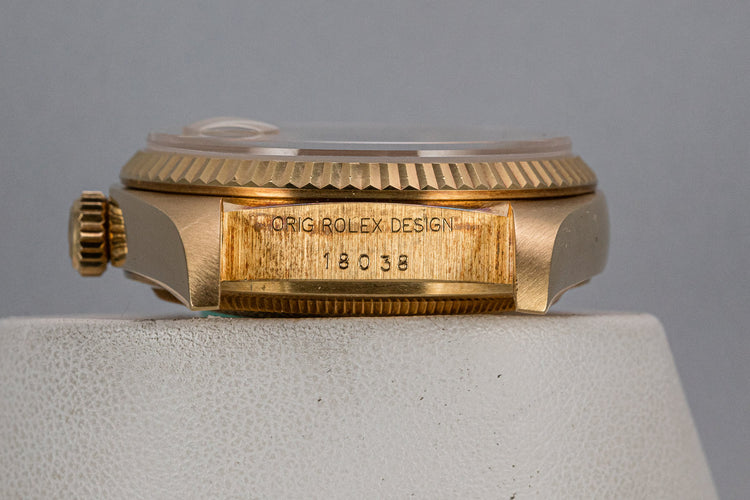 1984 Rolex 18K Day-Date 18038 with Matte Champagne Dial