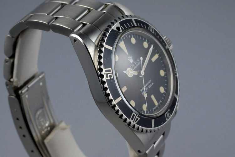 1979 Rolex Submariner 5513 Mark III Maxi Dial