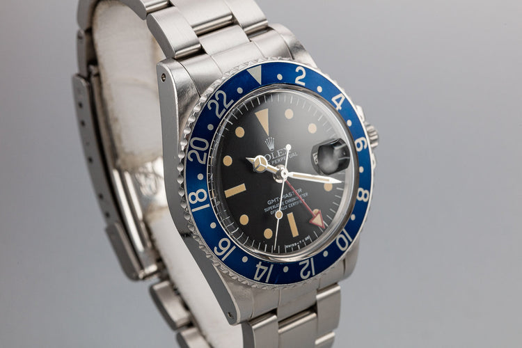 1977 Rolex GMT-Master 1675 "Blueberry" with Radial Dial and Red GMT Hand