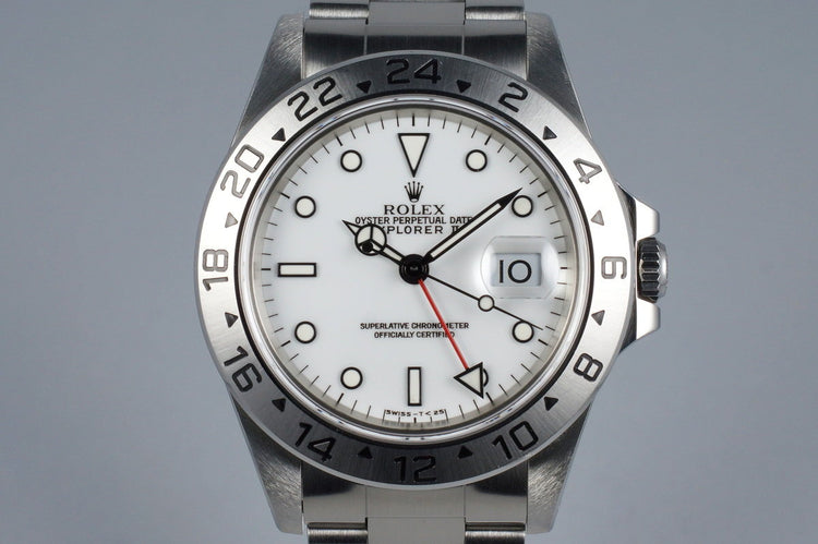1997 Rolex Explorer II 16570 White Dial