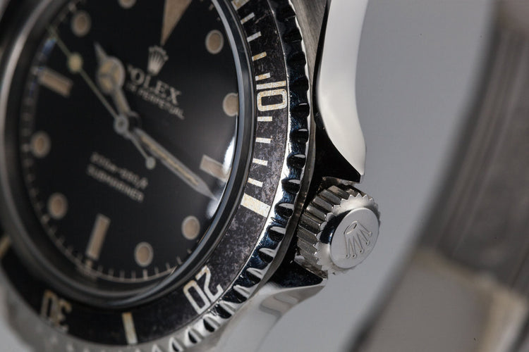 1962 Rolex Submariner 5512 with Chapter Ring Exclamation Gilt Dial