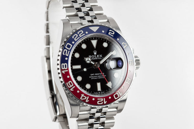 Mint 2018 Rolex GMT-Master 126710BLRO "Pepsi" with Box and Papers