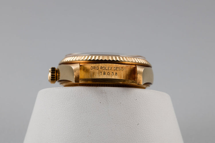 1986 Rolex Day-Date 18038 with Box and Papers