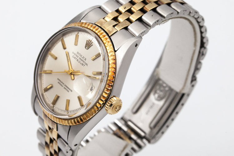 1969 Rolex Two Tone DateJust 1601 Silver Dial
