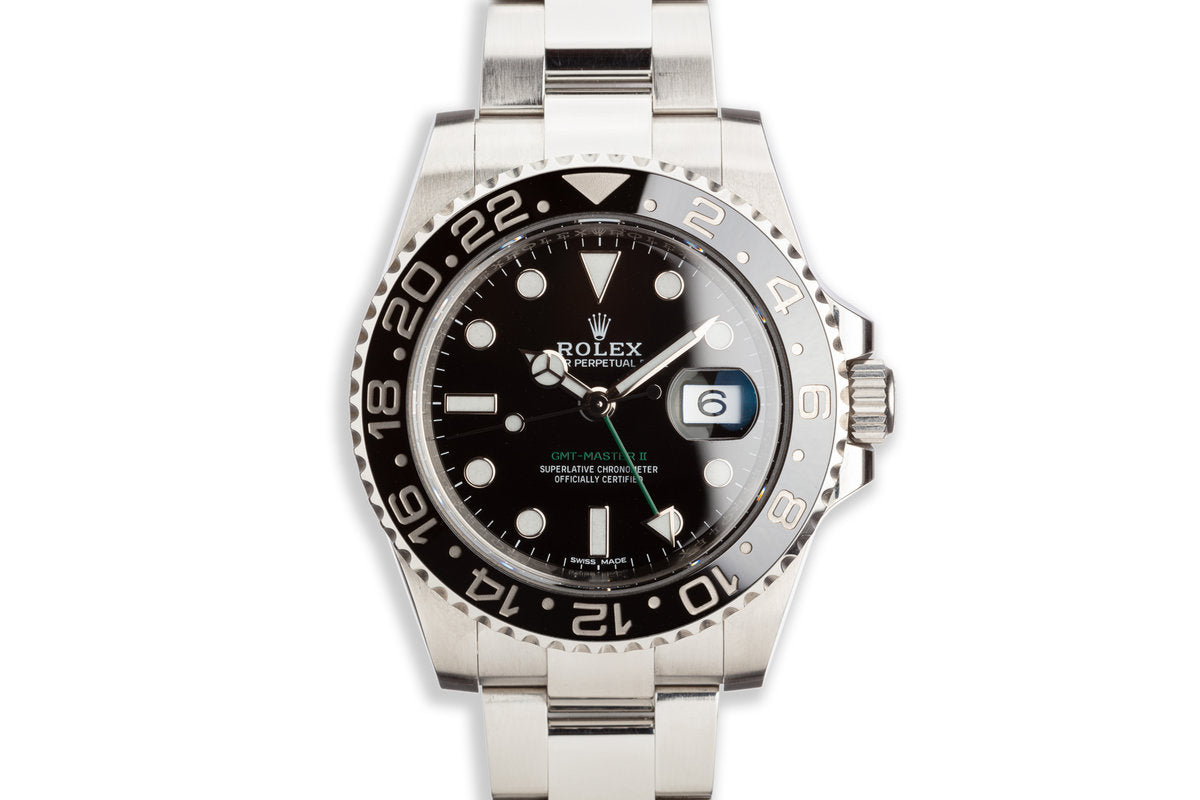 HQ Milton 2018 Rolex GMT-Master II 116710LN Black Bezel with Box