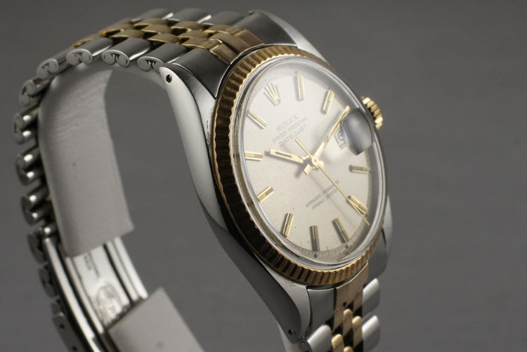 1970 Rolex Two Tone DateJust 1601 with Silver Dial