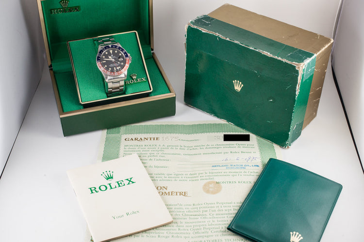 1971 Rolex GMT-Master 1675 "Pepsi" with Box and Papers