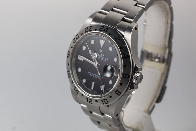 2000 Rolex Explorer II 16570 Black Dial
