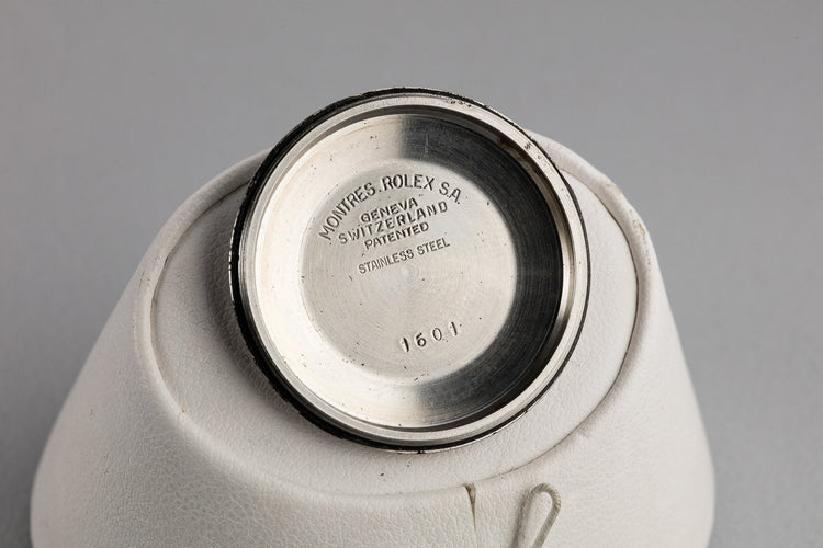 1972 Rolex DateJust 1601 with No Lume Silver Wideboy Dial