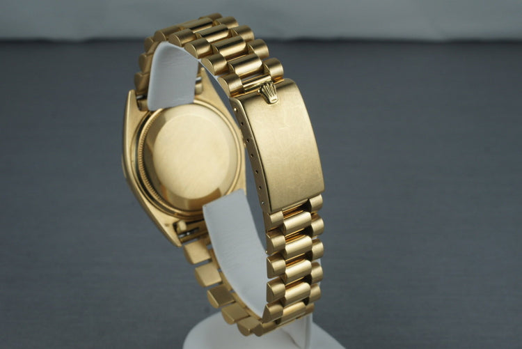 1969 Rolex YG DateJust 1607 with Box and Papers