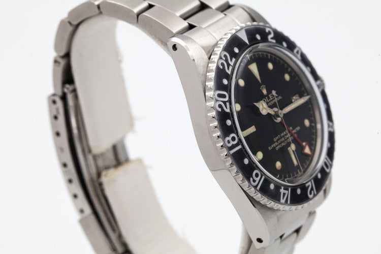 1963 Rolex GMT 1675 PCG Gilt Chapter Ring Dial