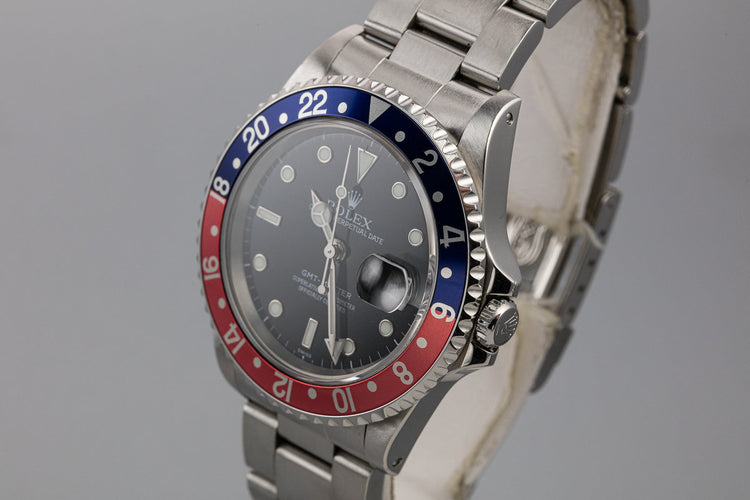 1999 Rolex GMT-Master 16700 "Pepsi" with SWISS Only Dial