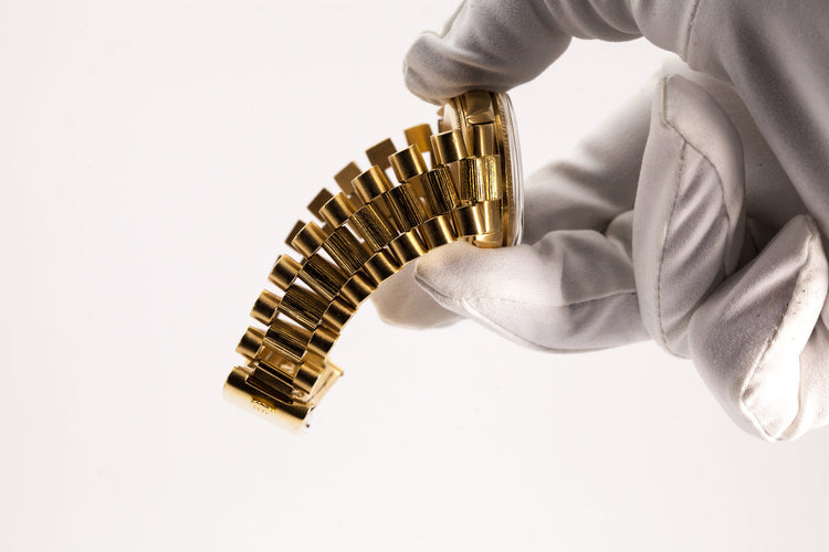 1969 Rolex YG Bark Day-Date 1807 Matte Black Dial