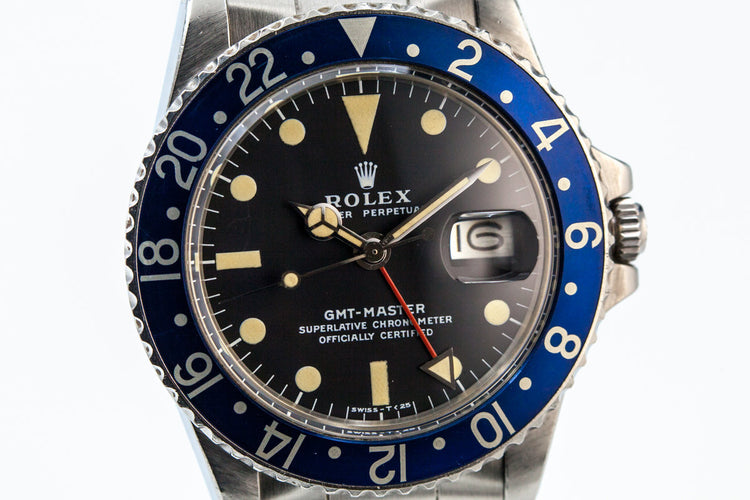 1977 Rolex GMT 1675 Blueberry