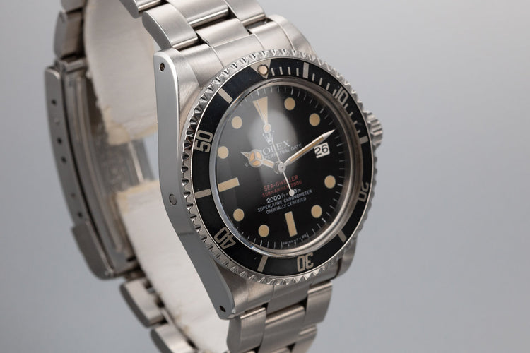 1977 Rolex Double Red Sea-Dweller 1665 with Service Papers