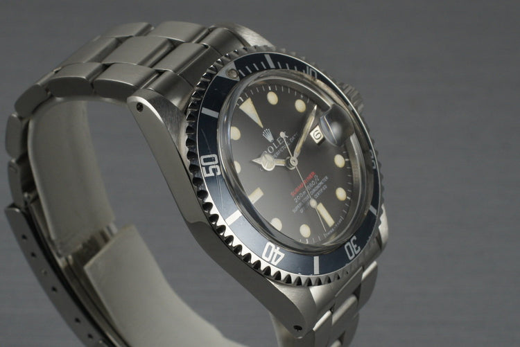 1969 Rolex Red Submariner 1680 with Brown Dial and Papers