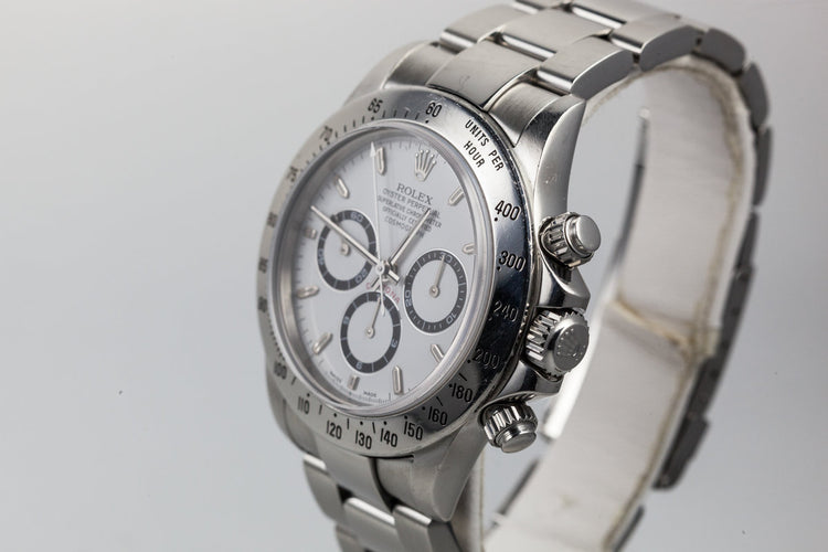 1999 Rolex Daytona 16520 with White Dial