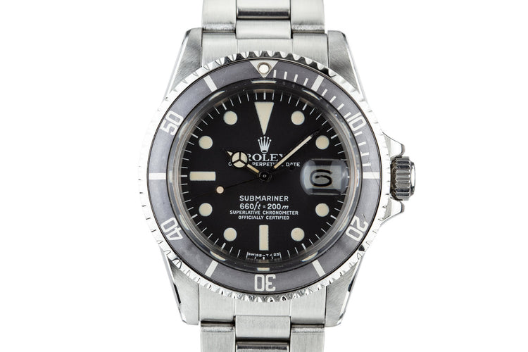 1977 Rolex Submariner 1680 with Box and Papers